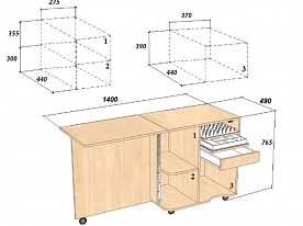 Стол швейный Комфорт Compact