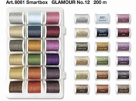 Набор ниток для вышивки Madeira арт. 8061 Glamour №12 18 x 200 м