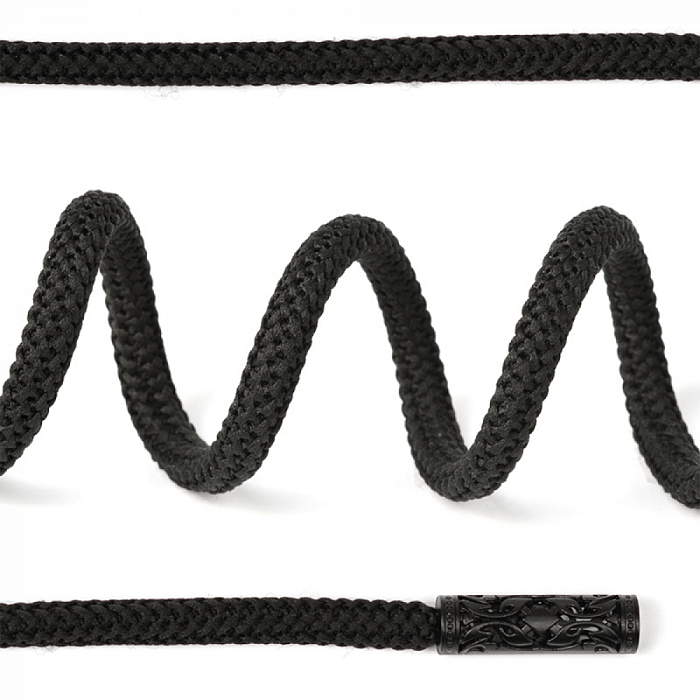 Шнурок круглый арт. SLF046.10 черный 130 см