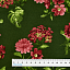 Ткань хлопок пэчворк зеленый, цветы, Maywood Studio (арт. MAS9852-G)