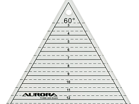 Линейка для пэчворка Aurora AU-60 Треугольник 60°