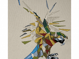 Дизайн для вышивки «Попугай»