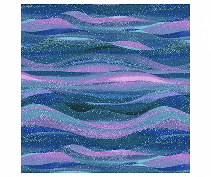 Ткань хлопок пэчворк фиолетовый, морская тематика природа, Robert Kaufman (арт. SRKM-20018-21)
