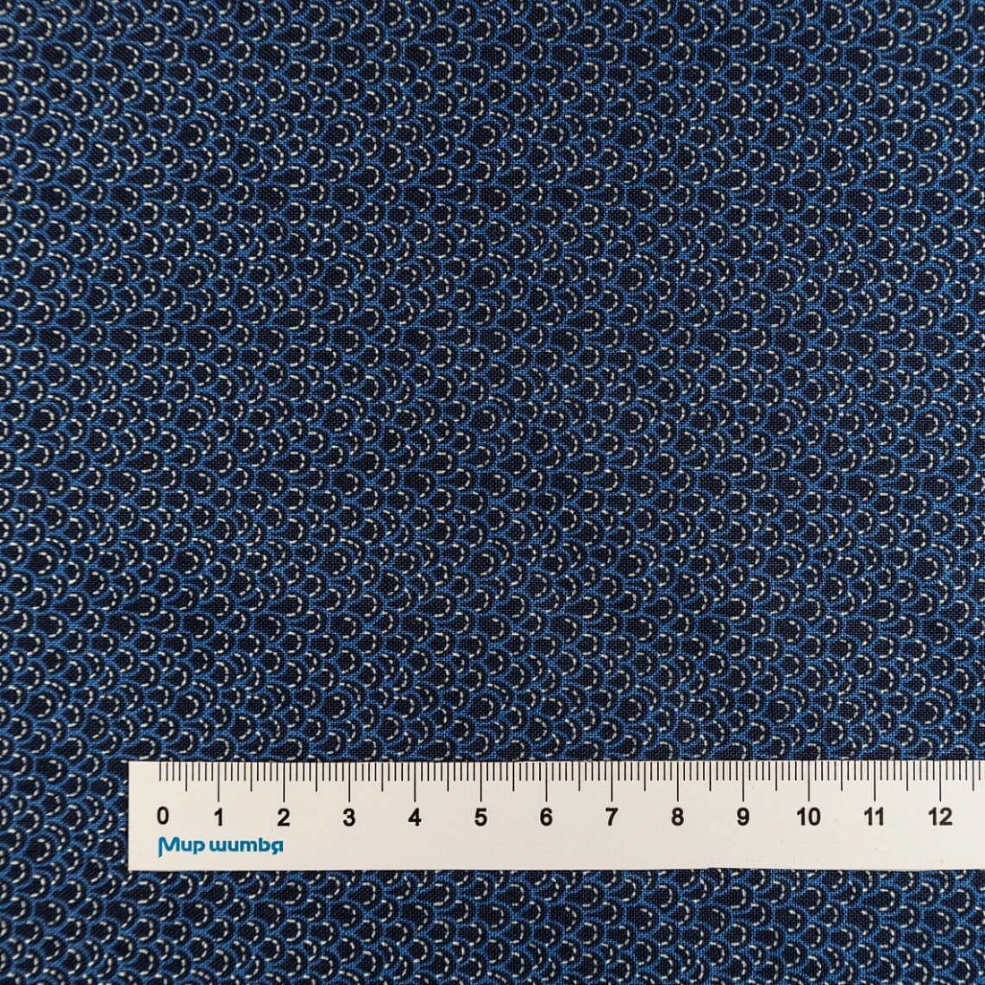 Ткань хлопок для пэчворка для одежды синий, фактура, Windham Fabrics (арт. 53704-2)