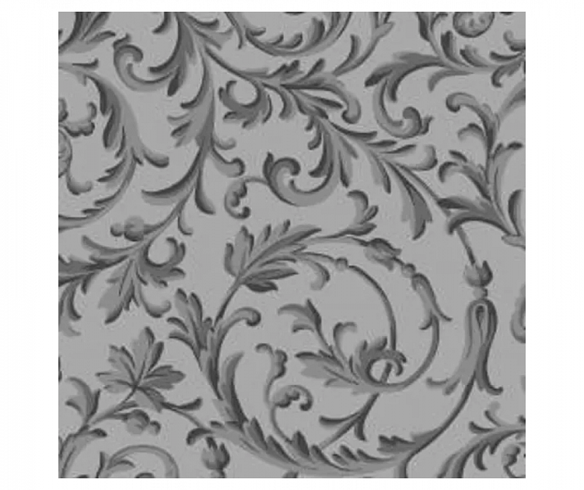 Ткань хлопок пэчворк серый, завитки флора, Maywood Studio (арт. MAS8344-K)