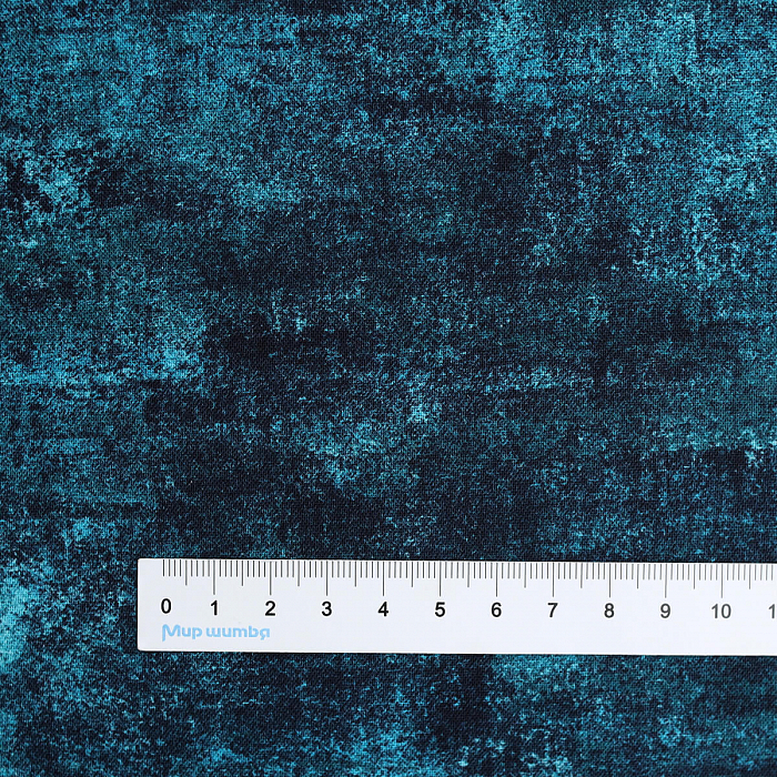 Ткань хлопок пэчворк синий, муар, Michael Miller (арт. DCX10060-TURQ-D)