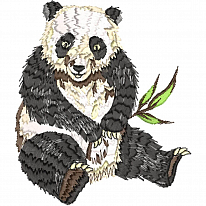 Дизайн для вышивки «Панда» 10.9 х 12.6 см