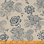 Ткань хлопок пэчворк серый, цветы, Windham Fabrics (арт. 52564-2)