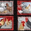 Ткань хлопок для пэчворка красный черный серый, , Blank Quilting (арт. 249689)