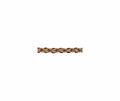 Тесьма отделочная PEGA 6,5 мм, красный с золотом