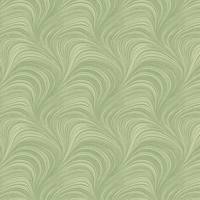 Ткань хлопок ткани на изнанку зеленый, завитки, Benartex (арт. 245183)