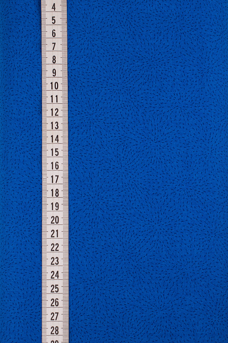 Ткань хлопок пэчворк синий, горох и точки, ALFA (арт. 229722)