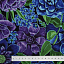 Ткань хлопок пэчворк синий, цветы флора, Blank Quilting (арт. 1419-77)