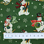Ткань хлопок пэчворк зеленый, детская тематика винтаж новый год, Michael Miller (арт. DCX10370-LEAF-D)