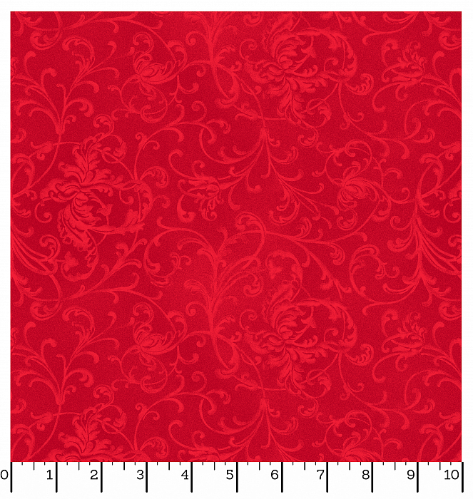 Ткань хлопок пэчворк красный, новый год, Maywood Studio (арт. 244357)