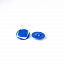 Пуговица рубашечная / блузочная пластик на ножке синий 15 мм