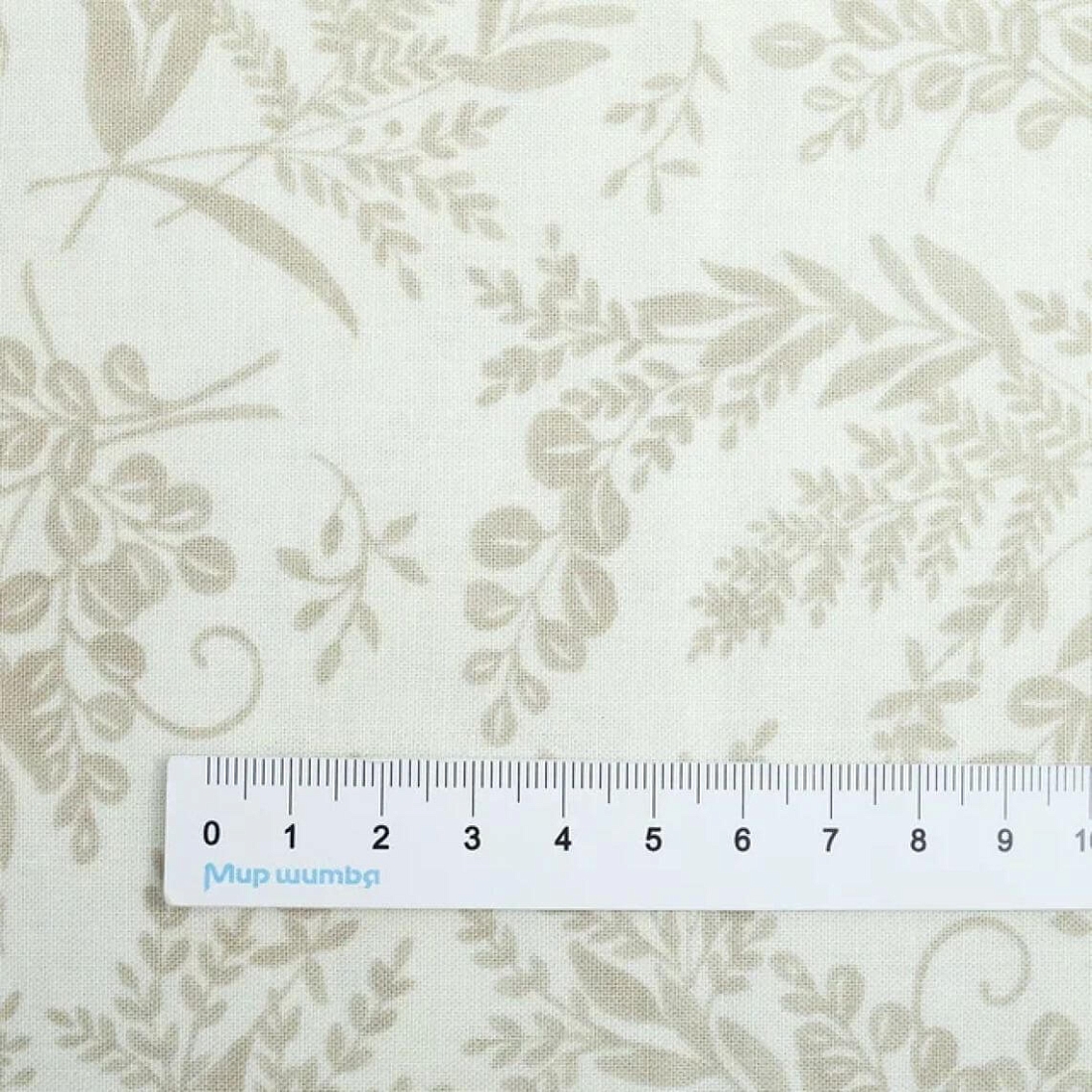 Ткань хлопок для пэчворка для одежды серый, цветы, Moda (арт. 56055 13)