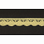 Кружево вязаное хлопковое Alfa AF-151-010 19 мм желтый