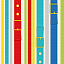 Ткань хлопок пэчворк разноцветные, полоски, Henry Glass (арт. 6963-81)