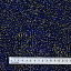 Ткань хлопок пэчворк синий золото черный, горох и точки металлик, Benartex (арт. )