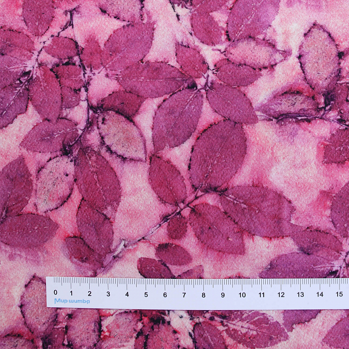 Ткань хлопок пэчворк фиолетовый, природа осень флора, FreeSpirit (арт. PWKA008.BLUSH)