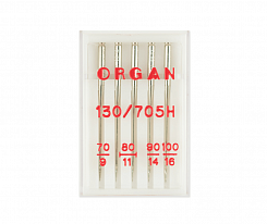 Иглы стандартные Organ № 70, 80, 90, 100