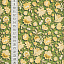 Ткань хлопок пэчворк зеленый оранжевый, цветы, ALFA Z DIGITAL (арт. 224226)