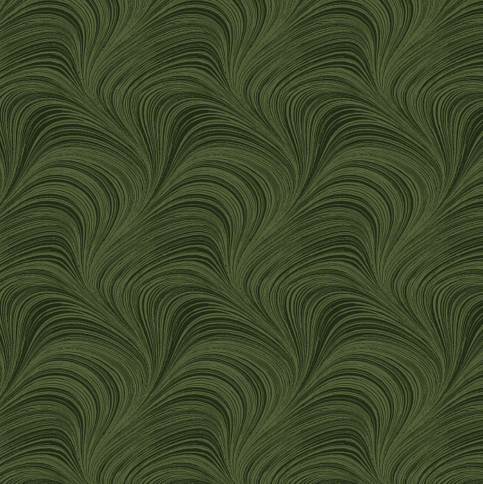 Ткань хлопок ткани на изнанку болотный, завитки, Benartex (арт. 245179)