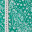 Ткань хлопок пэчворк зеленый, пейсли, ALFA (арт. AL-6104)