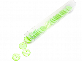 Пуговица рубашечная / блузочная пластиковая на прокол, 20 мм, св.зеленый