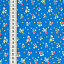 Ткань хлопок пэчворк красный синий голубой, мелкий цветочек, ALFA Z DIGITAL (арт. 224215)