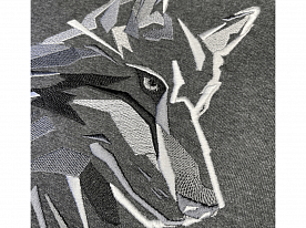 Дизайн для вышивки «Волк графика»