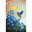 Ткань хлопок пэчворк разноцветные, цветы природа реалистичные флора, Moda (арт. 51241 11D)