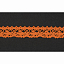 Кружево вязаное хлопковое Alfa AF-093-083 16 мм оранжевый