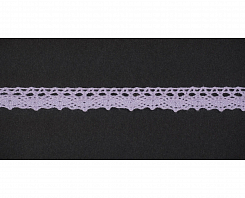 Кружево вязаное хлопковое Alfa AF-015-027 10 мм св.фиолетовый