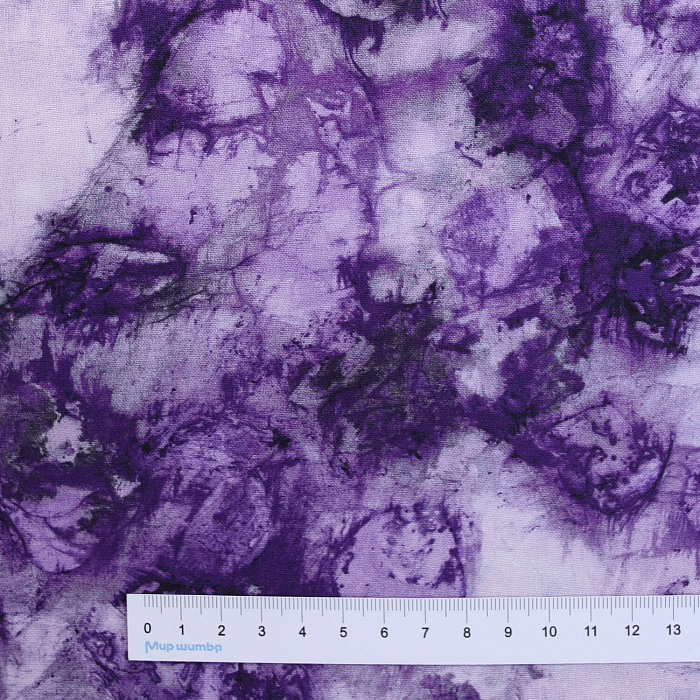 Ткань хлопок пэчворк фиолетовый, флора, FreeSpirit (арт. PWKA006.VIOLET)
