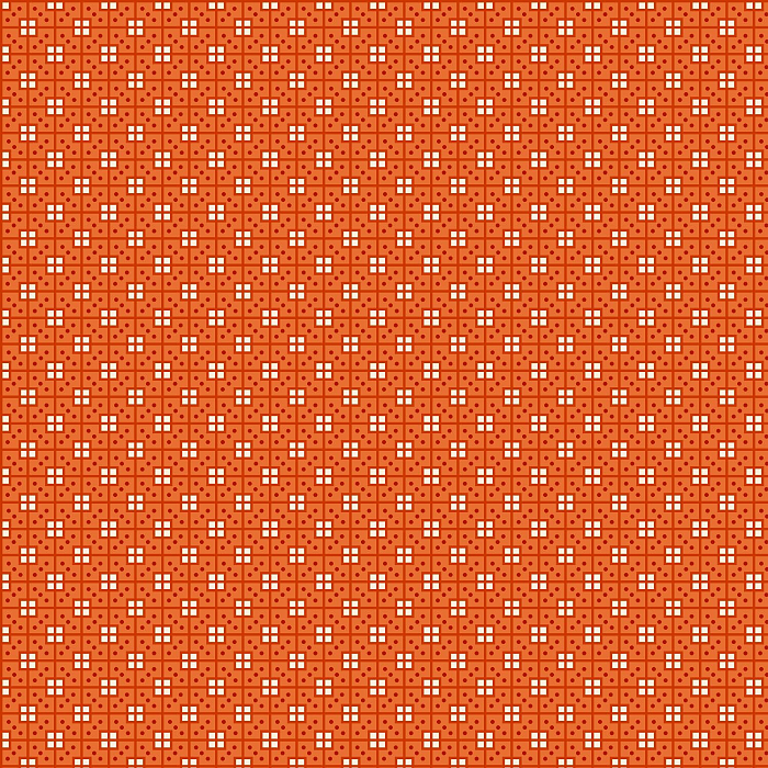 Ткань хлопок пэчворк оранжевый, клетка, Henry Glass (арт. 216133)
