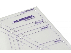 Линейка для пэчворка Aurora AU-614M Клиновидная