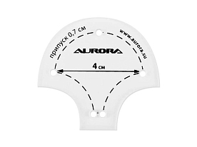 Линейка для пэчворка Aurora AU-6185 Черепица 4 см