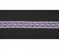 Кружево вязаное хлопковое Alfa AF-053-027 15 мм фиолетовый