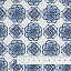 Ткань хлопок пэчворк голубой, геометрия восточные мотивы, Benartex (арт. 1344709B)