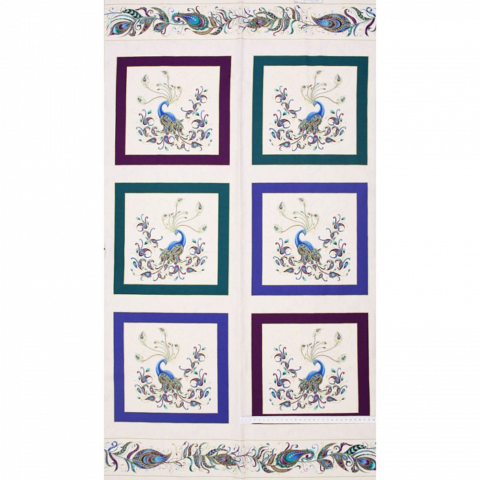 Ткань хлопок пэчворк белый, птицы и бабочки животные природа, Benartex (арт. 10225M-09)