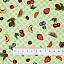 Ткань хлопок пэчворк зеленый, клетка ягоды и фрукты, Maywood Studio (арт. MAS10307-G)