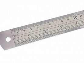 Метр металлический NL4166 Hemline в сантиметрах и дюймах 100 х 3 см