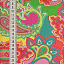 Ткань хлопок пэчворк разноцветные, пейсли восточные мотивы, ALFA (арт. 229560)