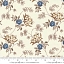 Ткань хлопок для пэчворка для одежды бежевый, цветы, Moda (арт. 31652 12)