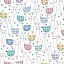 Ткань хлопок для пэчворка белый, детская тематика животные, Timeless Treasures (арт. 254464)