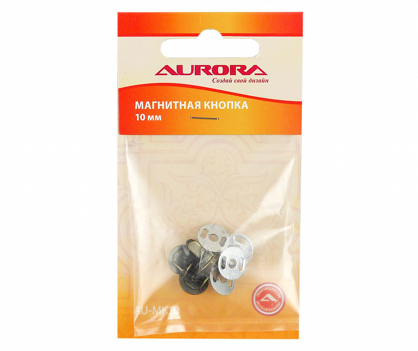 Кнопки на прокол Aurora AU-MK10 магнитные 10 мм медный