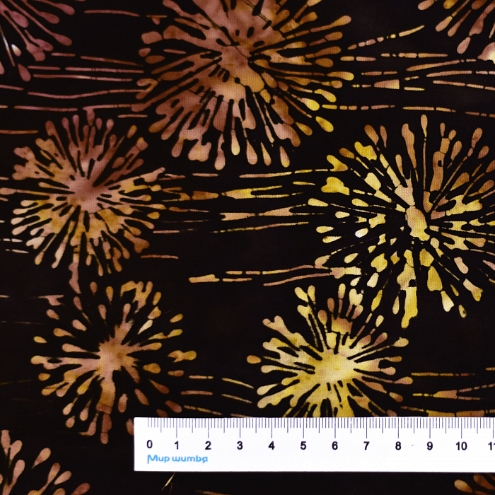 Ткань хлопок пэчворк коричневый, батик, Antology Fabrics (арт. 2188Q-X)