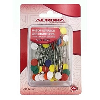 Булавки портновские Aurora AU-42100 42 мм 100 шт.